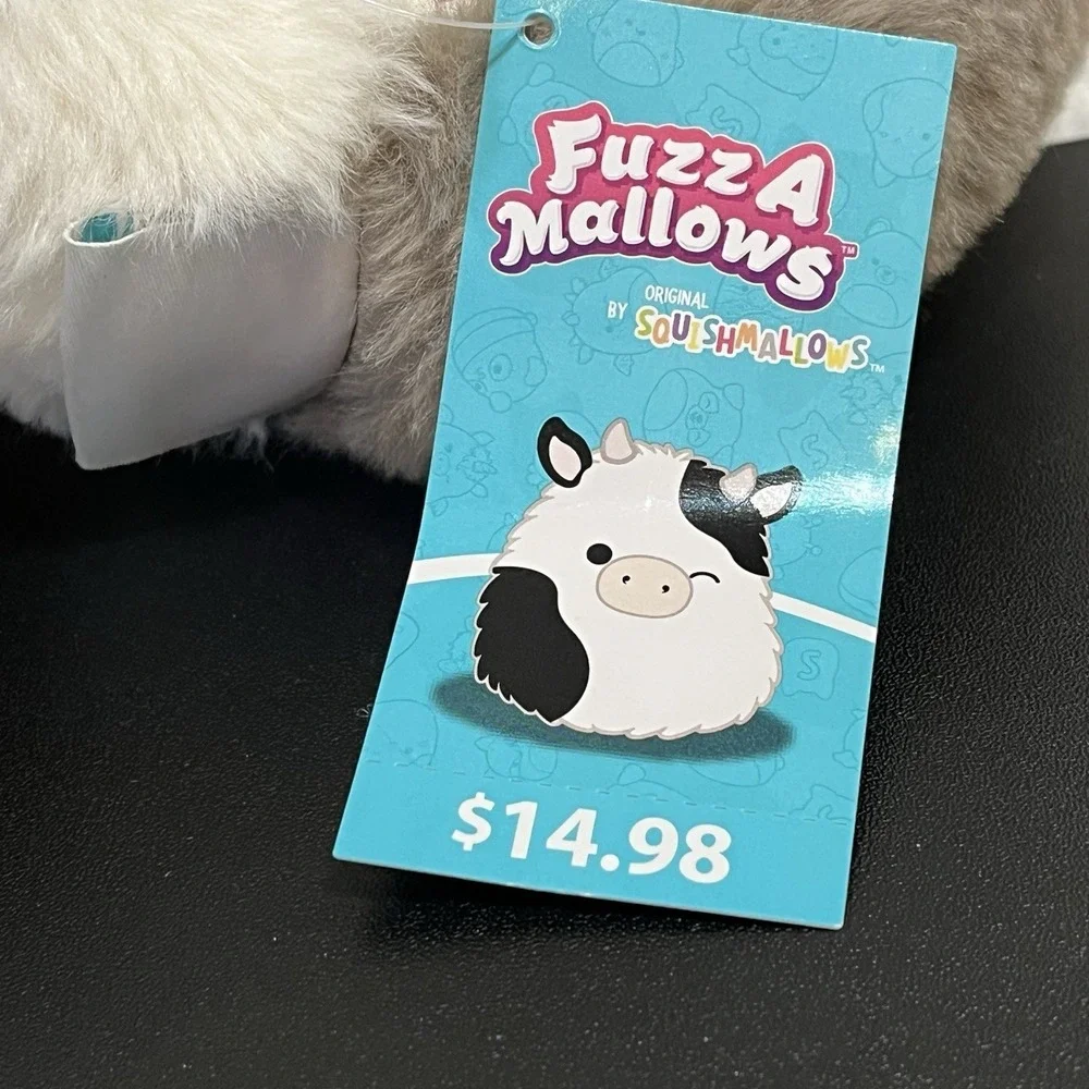 Fuzz A Mallows Karina the Kat Calico Cat Slippers Squishmallows Size 5-6 NEW